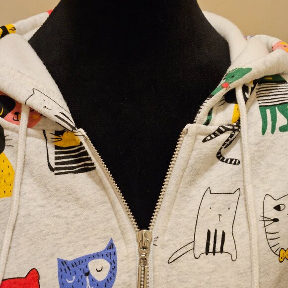 L.A. Soul Cat Hoodie Size Medium. Double Front Pocket. Zippered - Picture 5 of 7